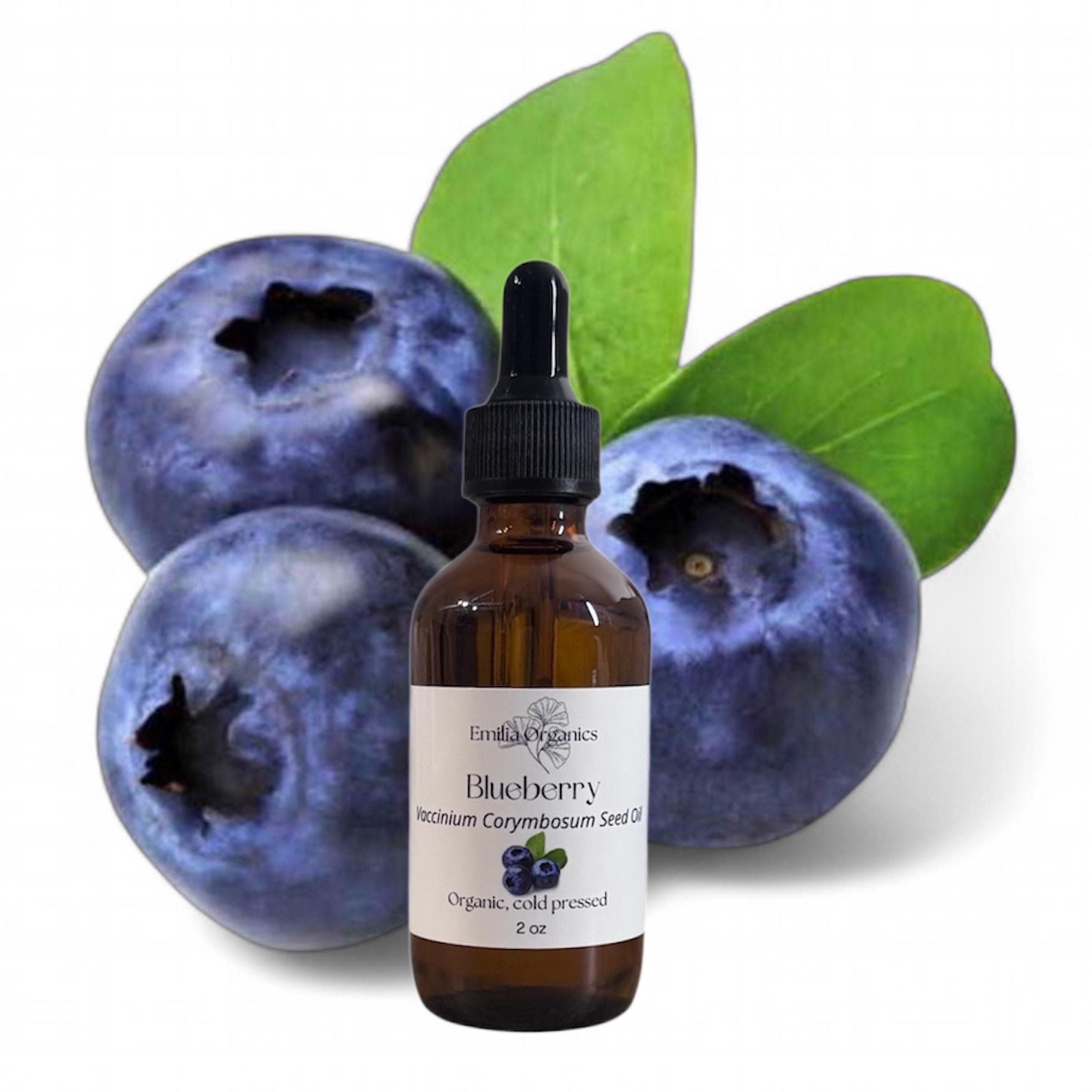 Blueberry Seed Oil, Organic, Cold Pressed, Unrefined, Natural