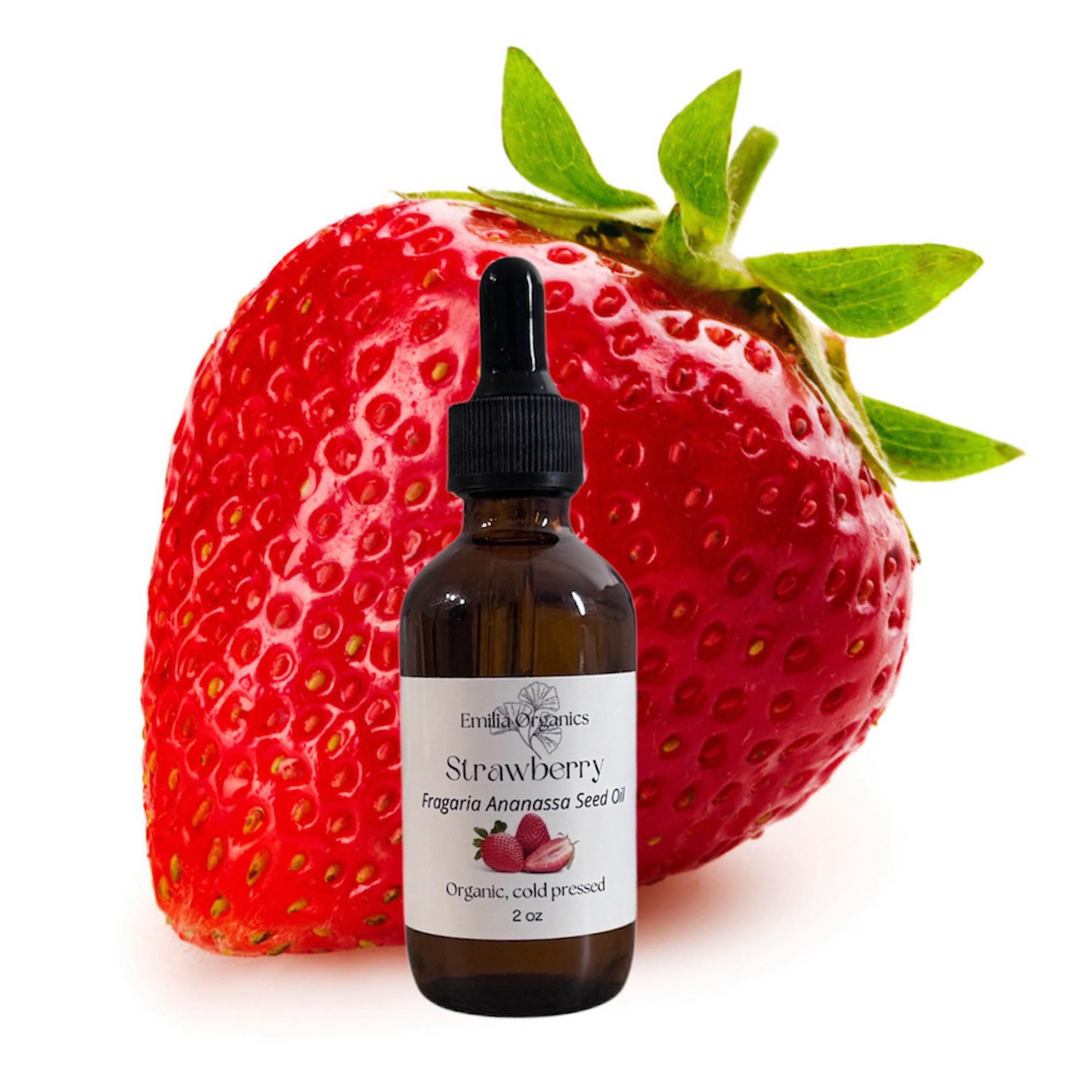 Strawberry Seed Oil, Organic, Cold Pressed, Unrefined, Natural