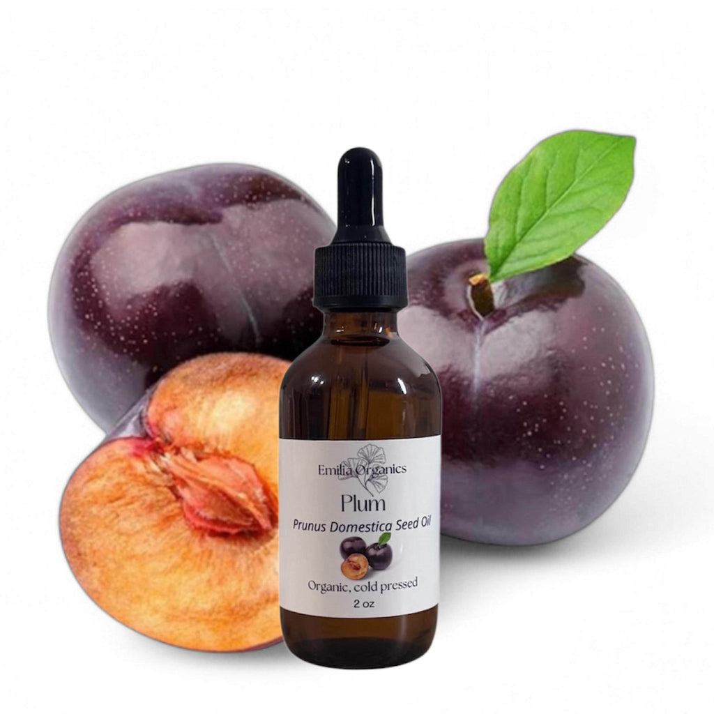 French Plum Seed Oil, Organic, Cold Pressed, Unrefined, Natural
