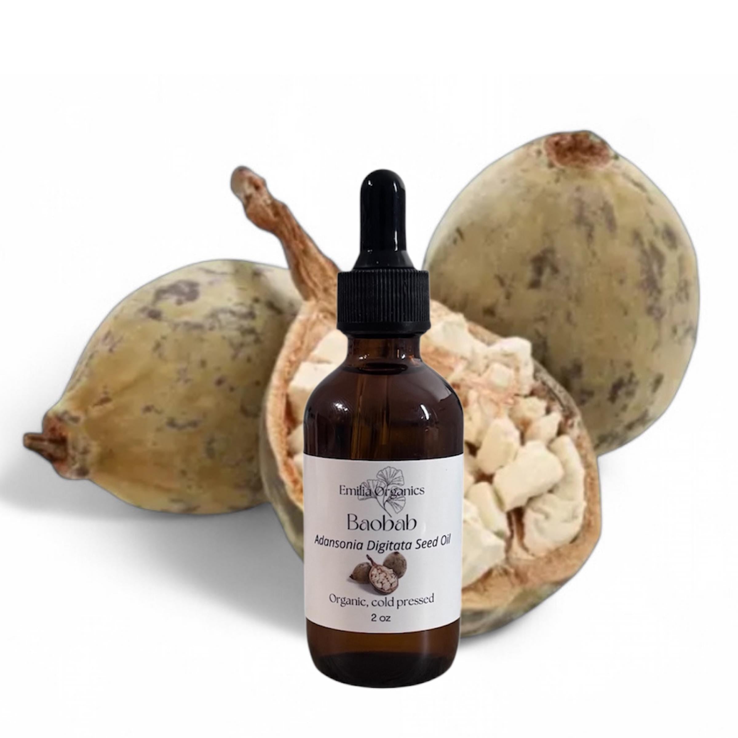 Baobab Seed Oil, Organic, Cold Pressed, Unrefined, Natural