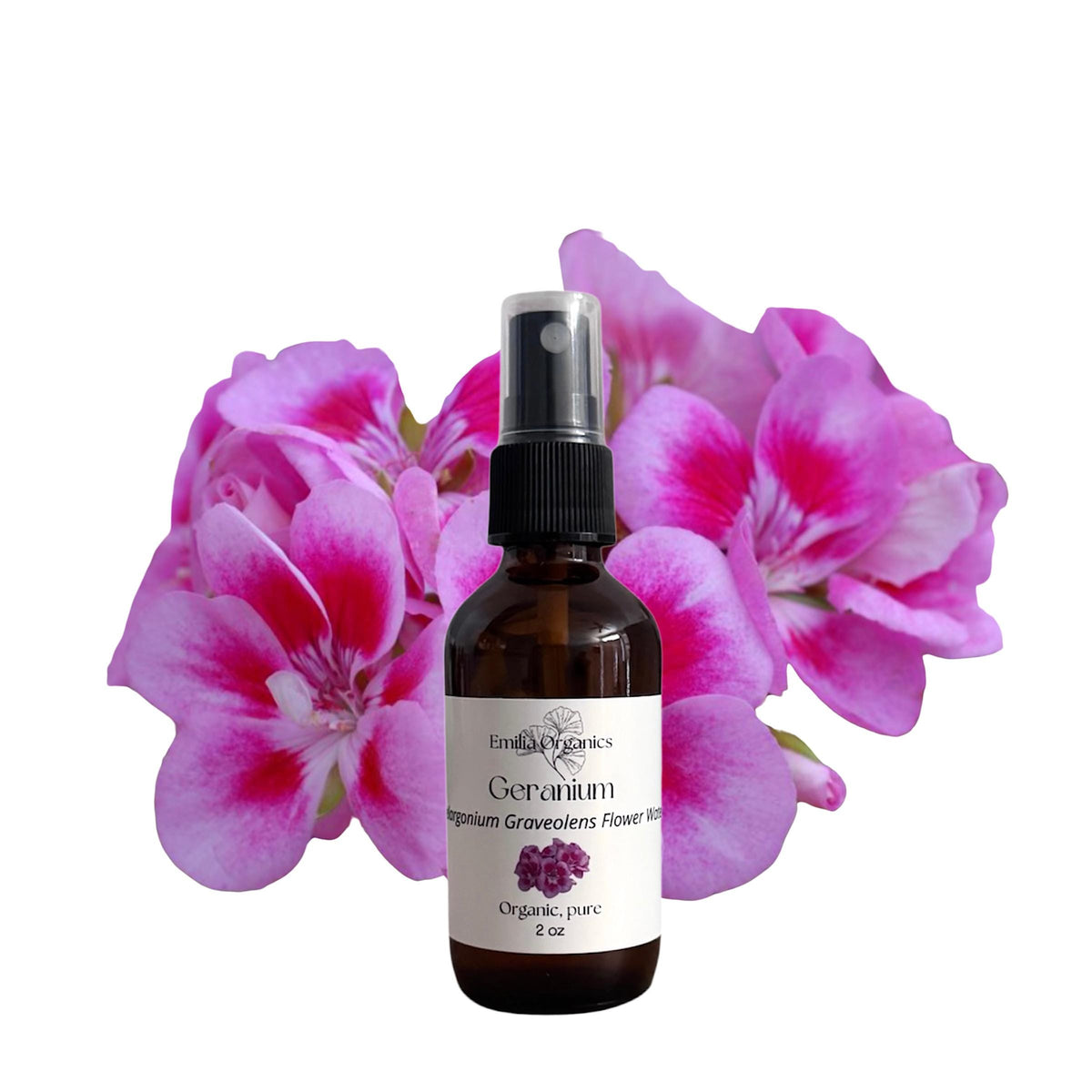 Geranium Hydrosol, Organic, Pure, Natural