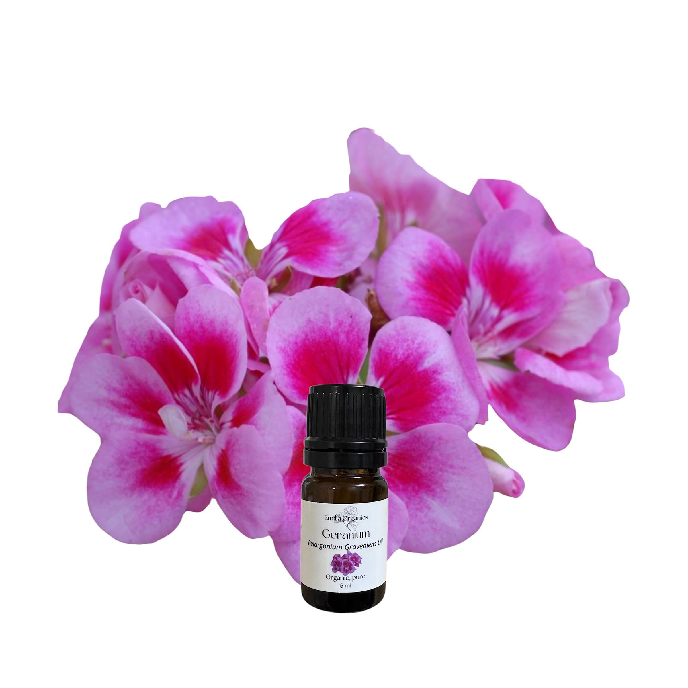Geranium Essential Oil, Organic, 100% Pure, Natural