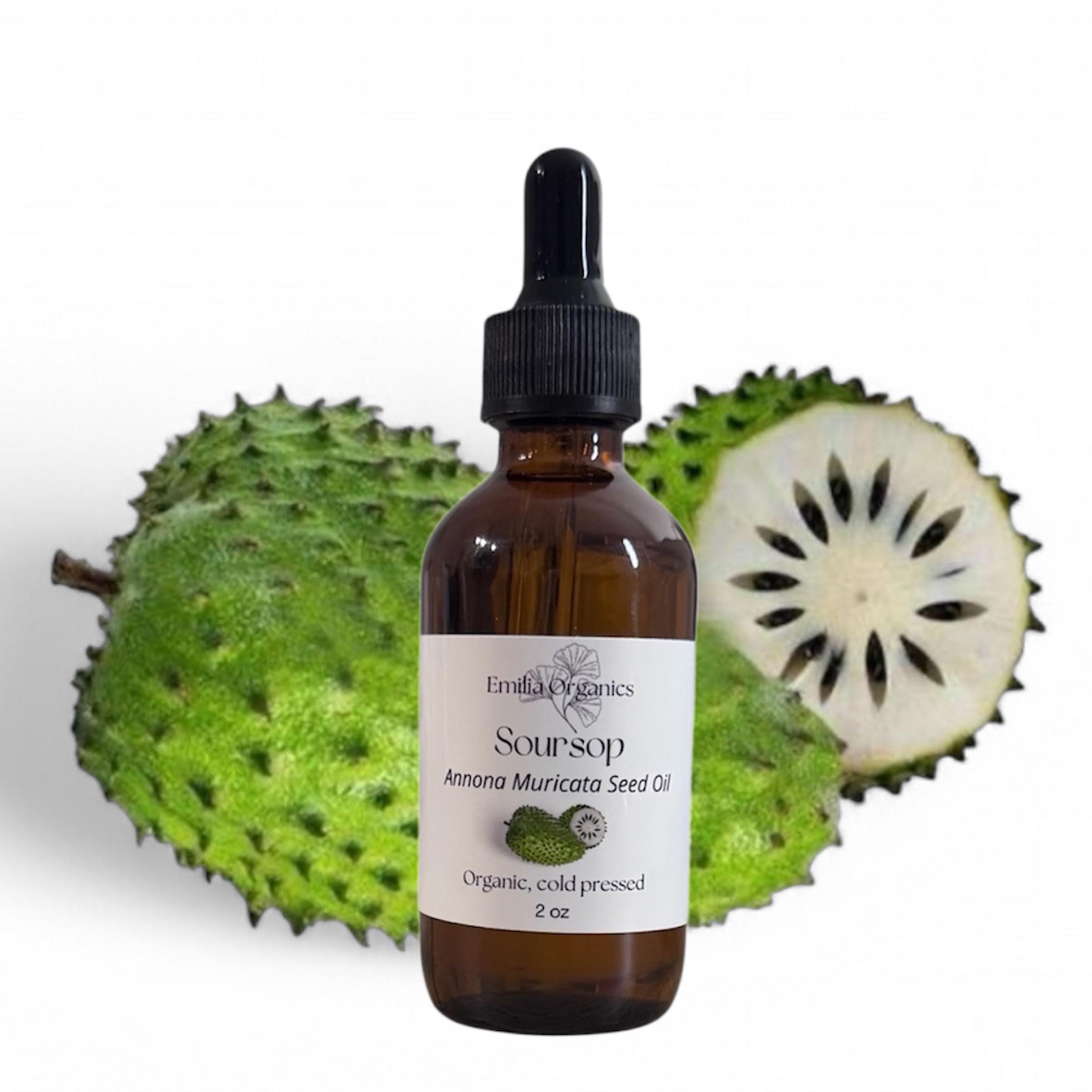 Soursop Seed Oil, Organic, Cold Pressed, Unrefined, Natural