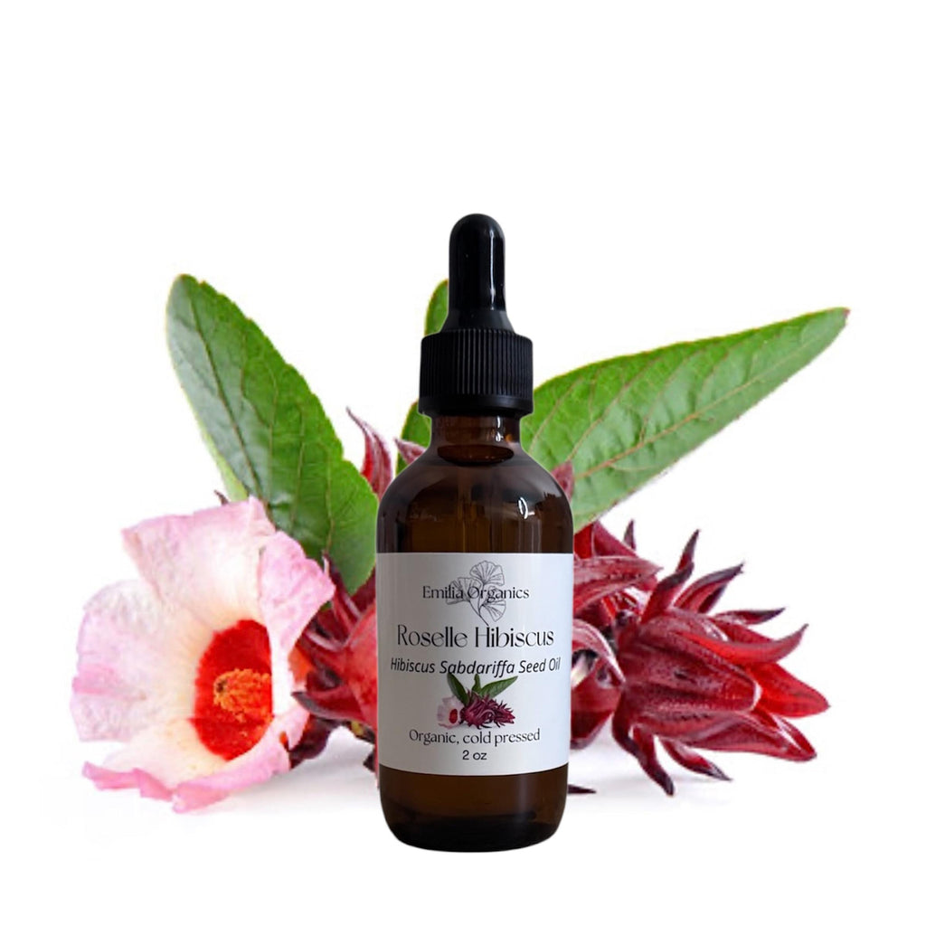 Roselle Hibiscus Seed Oil, Organic, Cold Pressed, Unrefined, Natural