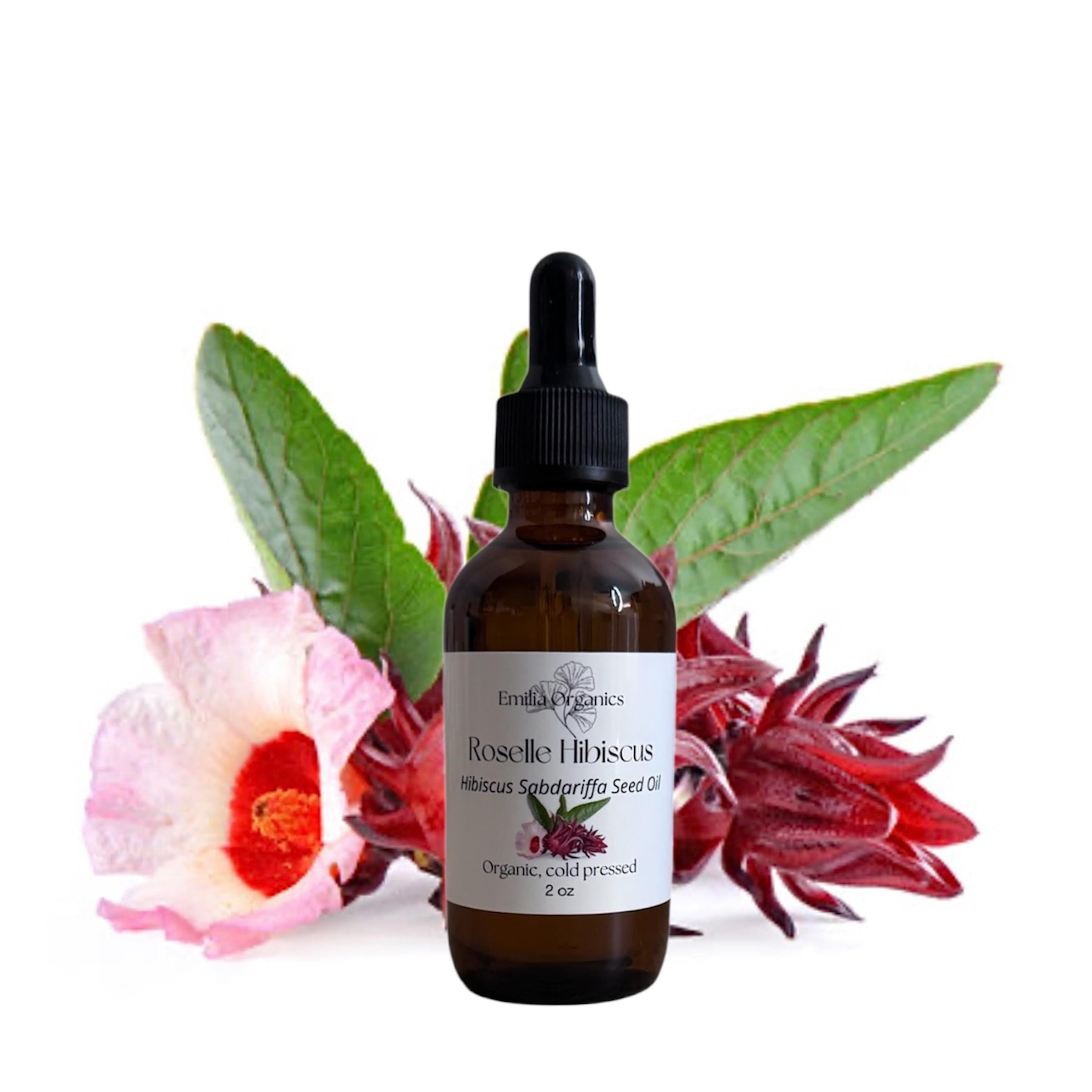 Roselle Hibiscus Seed Oil, Organic, Cold Pressed, Unrefined, Natural