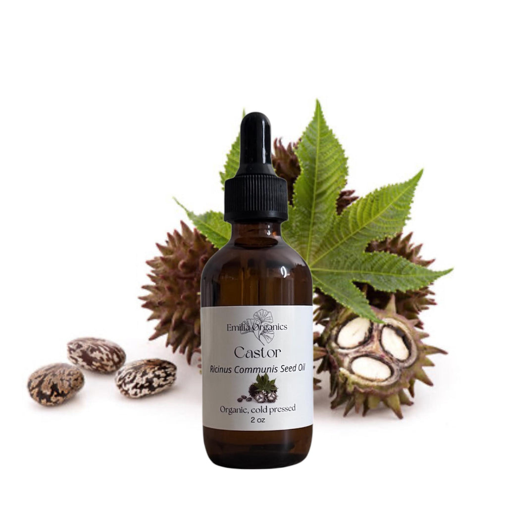 Castor Seed Oil, Organic, Cold Pressed, Unrefined, Natural