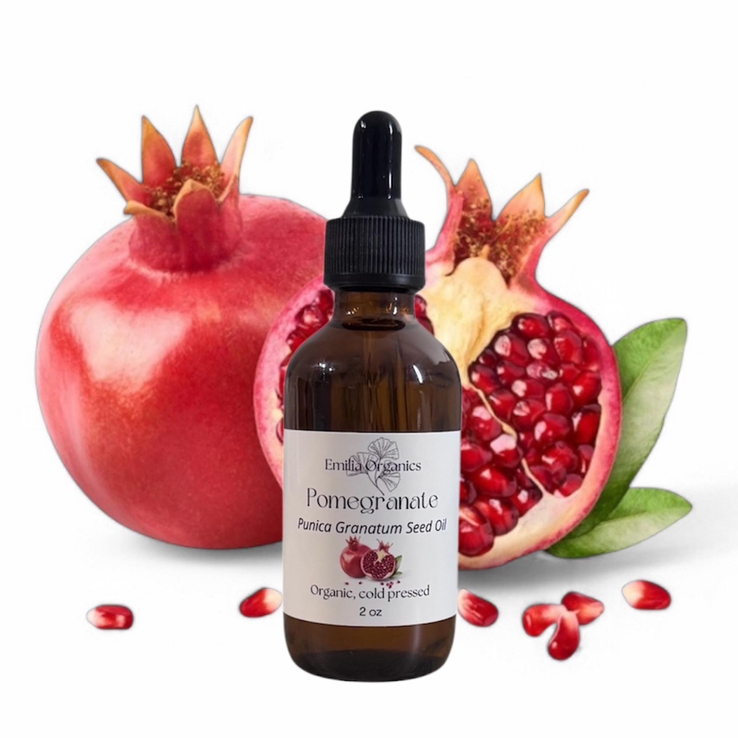 Pomegranate Seed Oil, Organic, Cold Pressed, Unrefined, Natural
