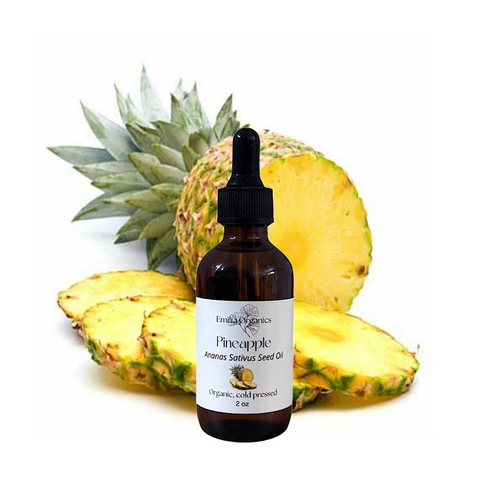 Pineapple Seed Oil, Organic, Cold Pressed, Unrefined, Natural