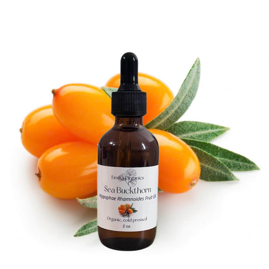 Sea Buckthorn Fruit Oil, Organic, Cold Pressed, Unrefined, Natural