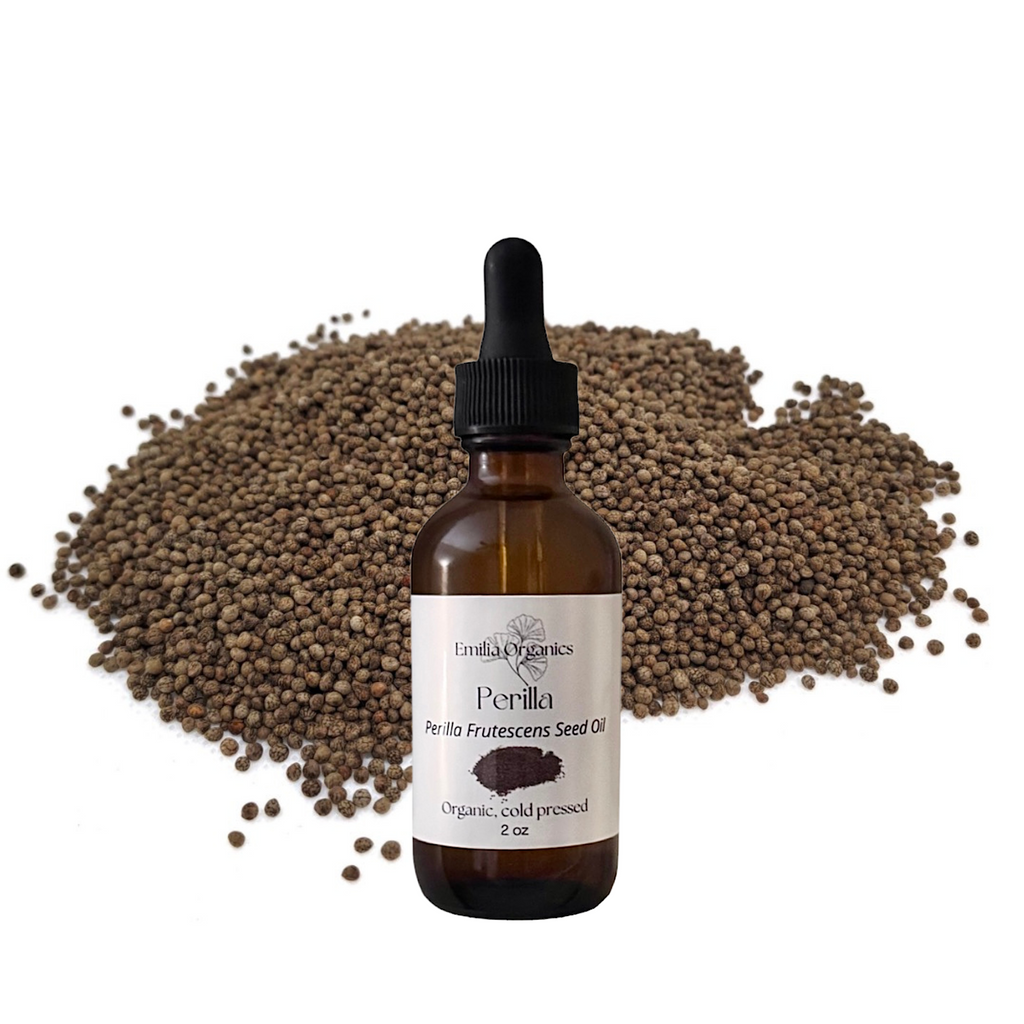Perilla Seed Oil, Organic, Cold Pressed, Unrefined, Natural
