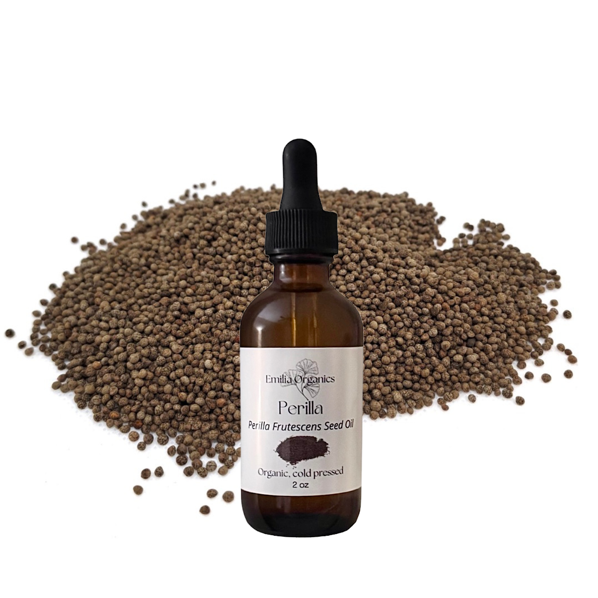 Perilla Seed Oil, Organic, Cold Pressed, Unrefined, Natural