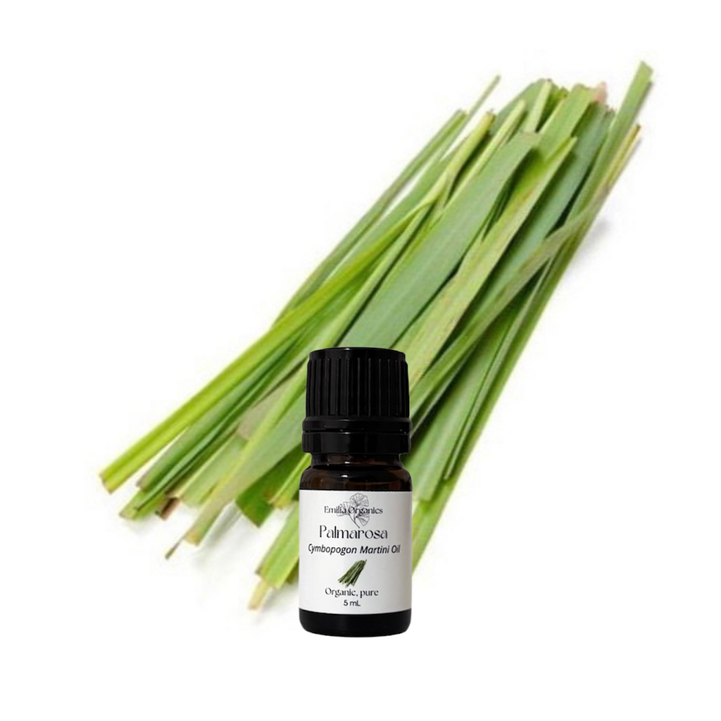 Palmarosa Essential Oil, Organic, 100% Pure, Natural