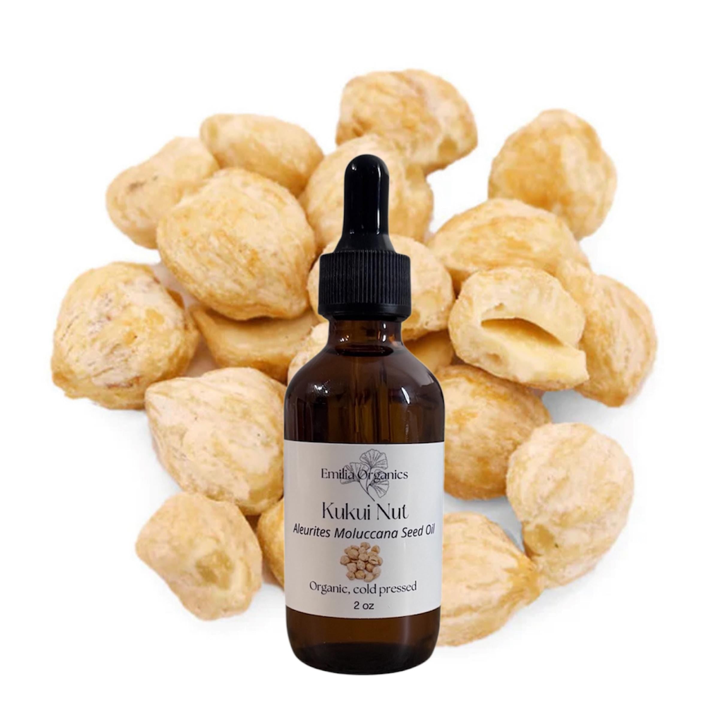 Kukui Nut Oil, Organic, Cold Pressed, Unrefined, Natural