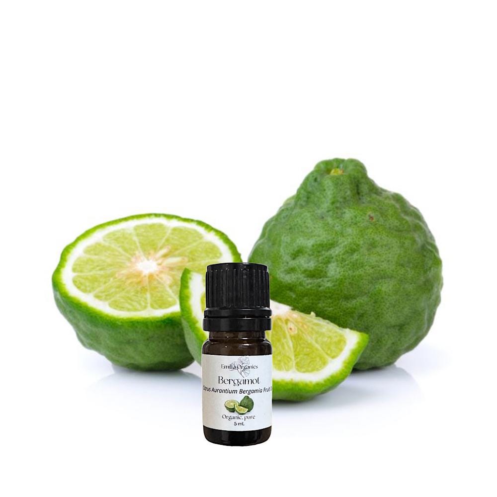 Bergamot Essential Oil, Bergapten Free, Organic, Pure, Natural