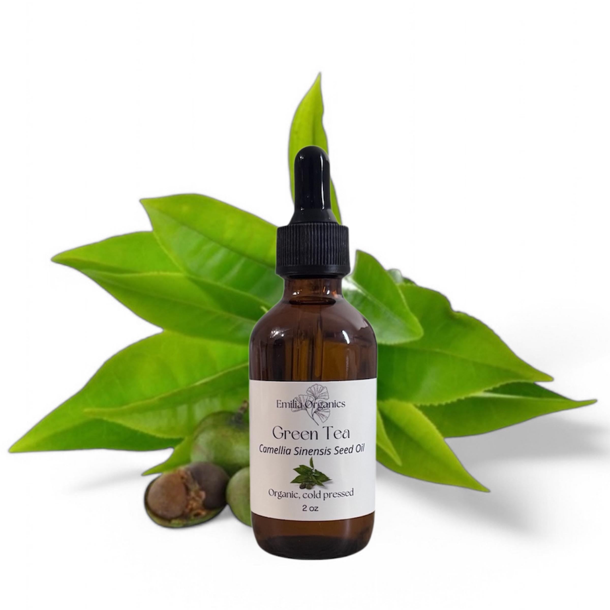 Green Tea Seed Oil, Organic, Cold Pressed, Unrefined, Natural