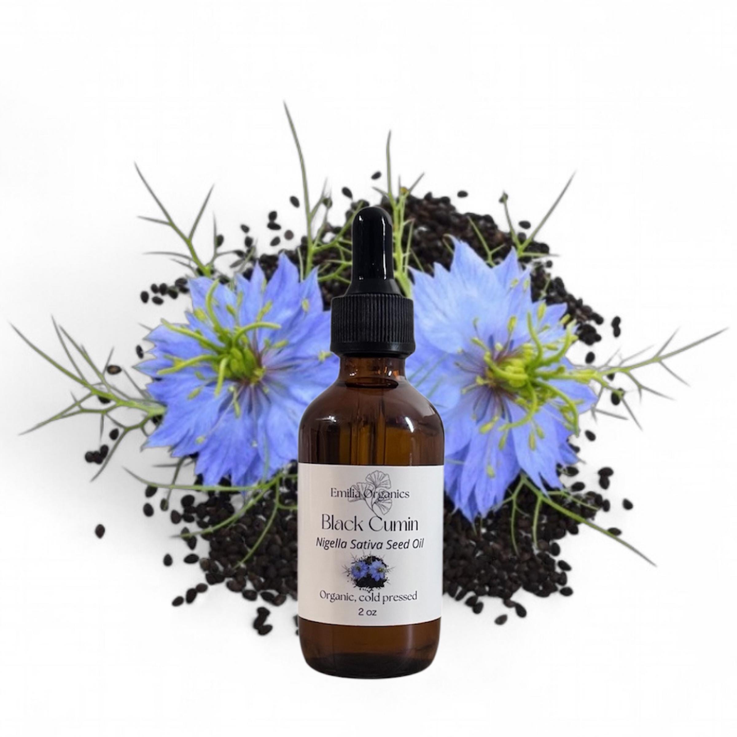 Black Cumin Seed Oil, Organic, Cold Pressed, Unrefined, Natural
