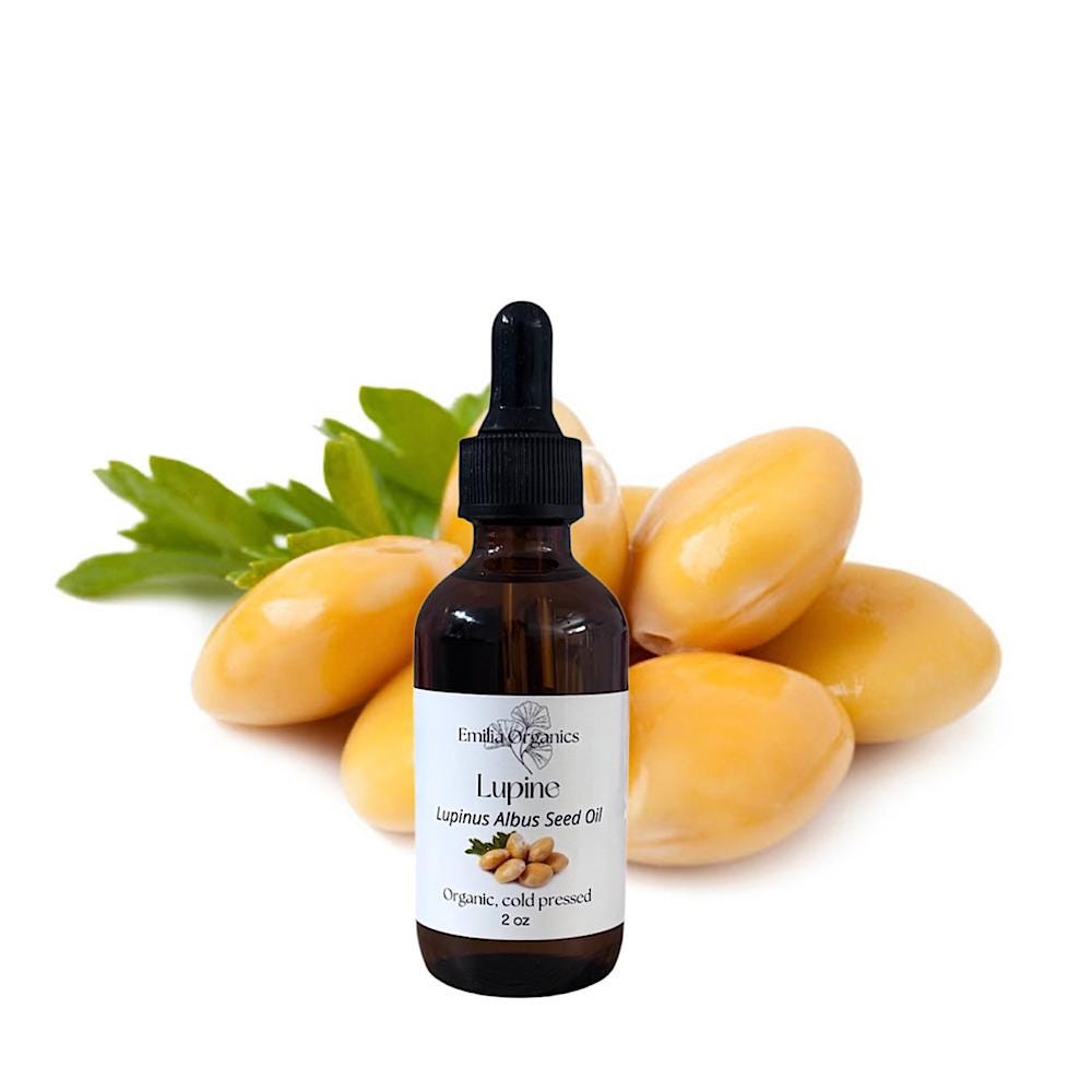 Lupine Seed Oil, Organic, Cold Pressed, Unrefined, Natural