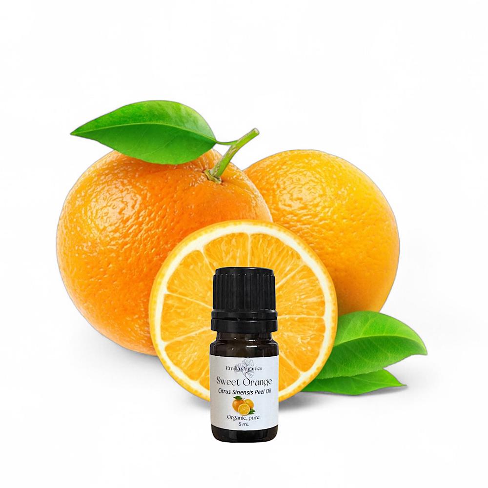 Sweet Orange Essential Oil, Organic, 100% Pure, Natural
