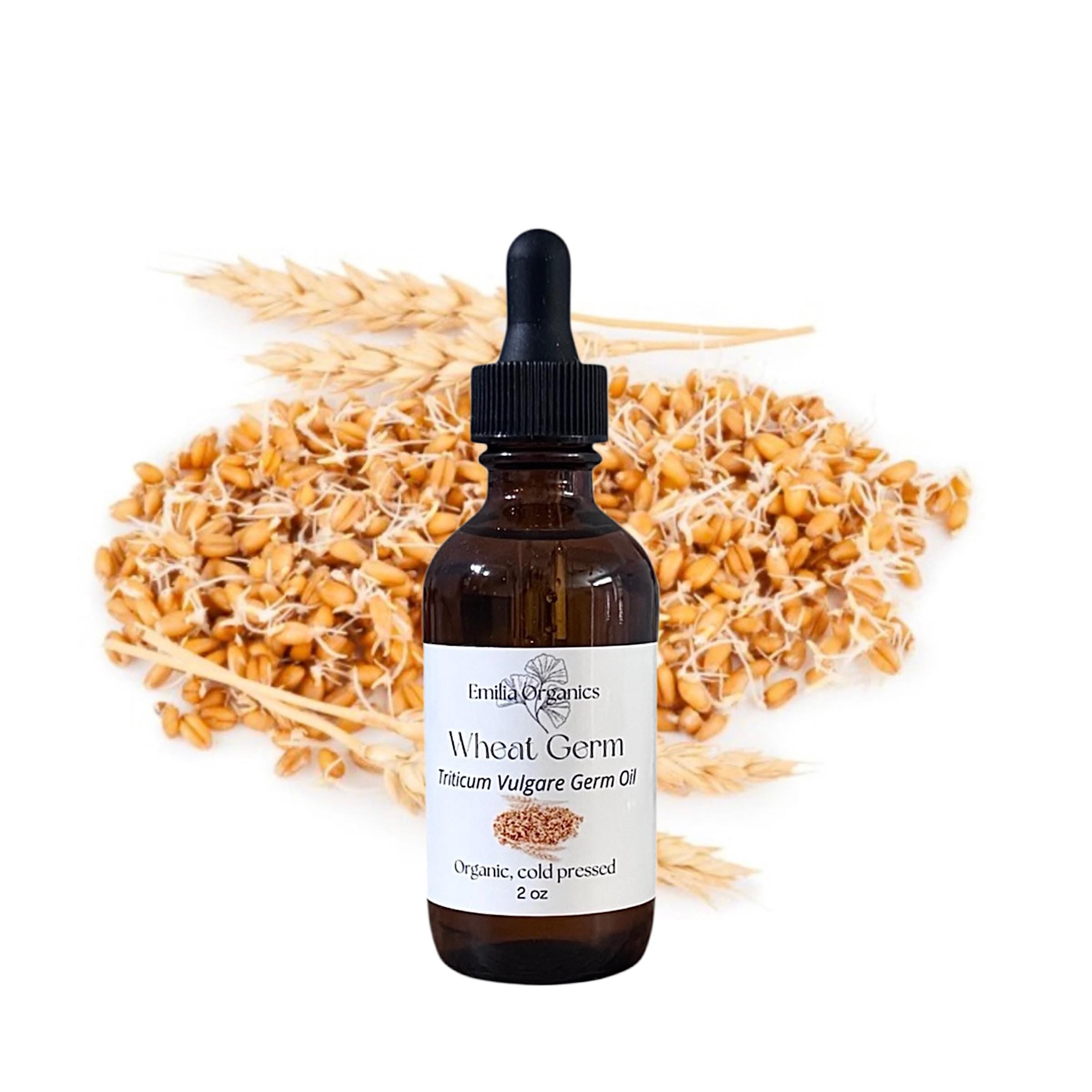 Wheat Germ Oil, Organic, Cold Pressed, Unrefined, Natural
